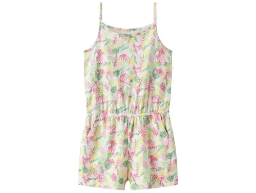 Name It buksedragt hvid med tropisk print